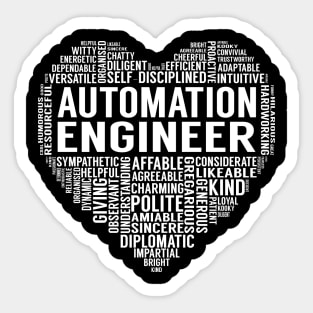 Automation Engineer Heart Sticker